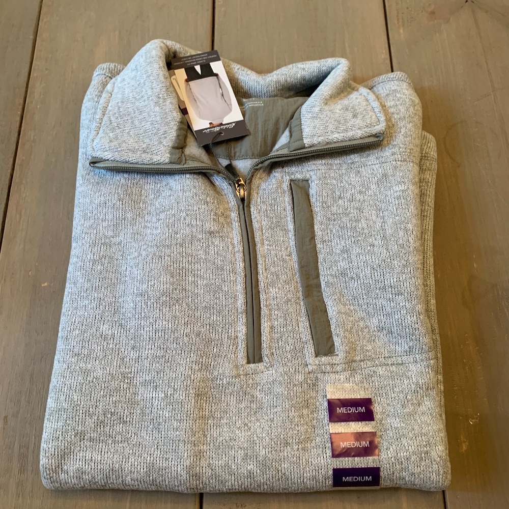 Eddie Bauer Men’s Sweater Fleece Quarter Zip Pullover